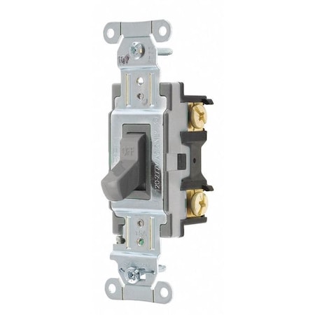 Wall Switch, 15A, Gray, Toggle, 120/277VAC MPN:CSB115BGRY