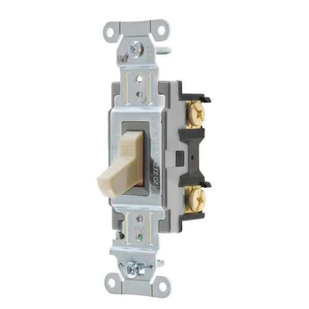 Wall Switch, 15A, Ivory, Toggle, 120/277VAC MPN:CSB115BI