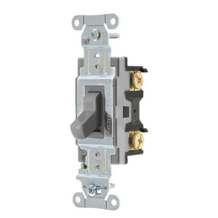 Wall Switch, 20A, Gray, Toggle, 120/277VAC MPN:CSB120BGRY