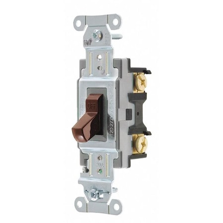 Wall Switch, 2 hp, Toggle, 20 A, Brown MPN:CSB220B