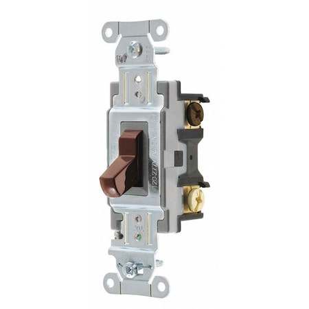 Wall Switch, 2 hp, Toggle, 20 A, Brown MPN:CSB320B