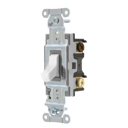 Wall Switch, 2 hp, Toggle, 20 A, White MPN:CSB320BW