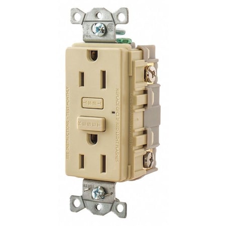 GFCI Receptacle, Self-Testing, 2 Poles MPN:GF15I