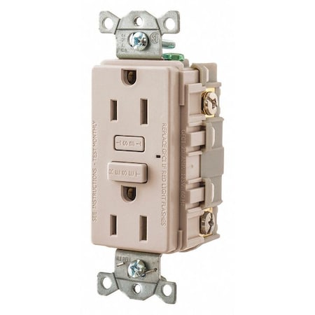 GFCI Receptacle, Self-Testing, 2 Poles MPN:GF15LA