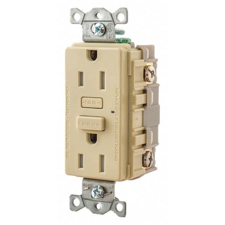 GFCI Receptacle, Self-Testing, 2 Poles MPN:GFT15I