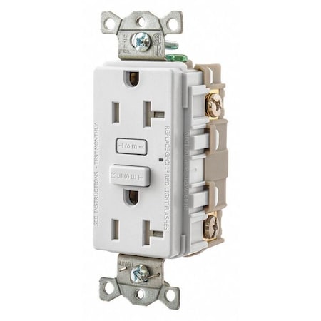 GFCI Receptacle, Self-Testing, 2 Poles MPN:GFT20W