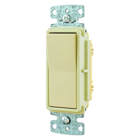 Wall Switch, 2 hp, Rocker, 15 A, Ivory MPN:RSD115I