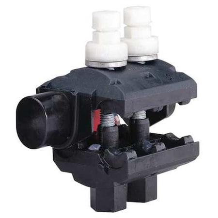 Insulation-Displacement Wire Connector, 500 kcmil Max, 2 Port, Black, UV-Stable Polymer Insulation MPN:BTC500-1/0