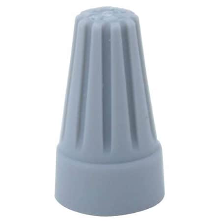 Twist-On Wire Connector, 14 AWG Max, Gray, Polypropylene Insulation, 300 V, 100 PK MPN:WT1-1