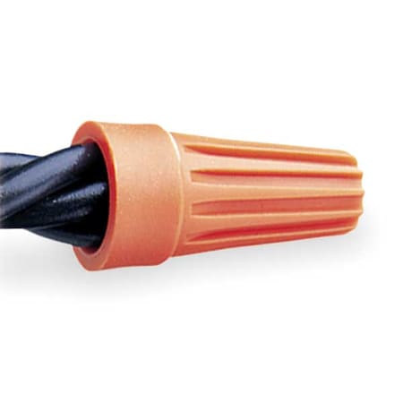 Twist-On Wire Connector, 14 AWG Max, Orange, Polypropylene Insulation, 600 V, 500 PK MPN:WT3-B