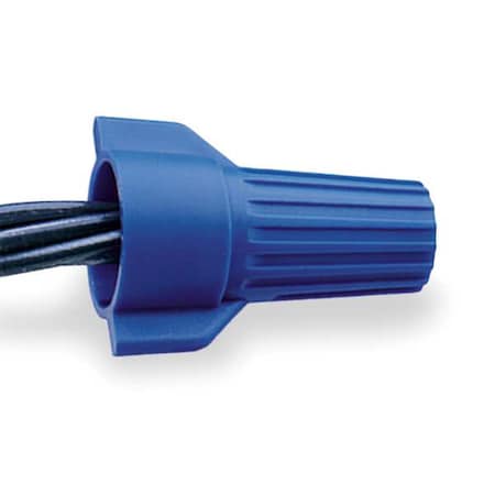 Twist-On Wire Connector, 6 AWG Max, Blue, Polypropylene Insulation, 600 V, 50 PK MPN:WT54-1