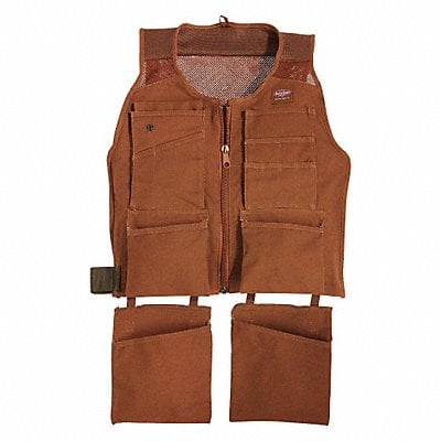 Tool Apron Brown Canvas Waist Size 38 in MPN:80450