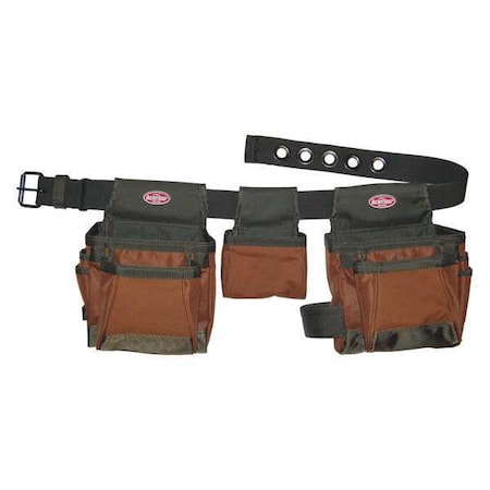 Tool Belt, Handymans Rig, 11 Pocket, 600 Poly Ripstop Fabric, 11 Pockets MPN:50250