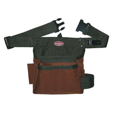 Tool Pouch, Handymans Holster, 5 Pocket, 600 Poly Ripstop Fabric, 5 Pockets MPN:50300