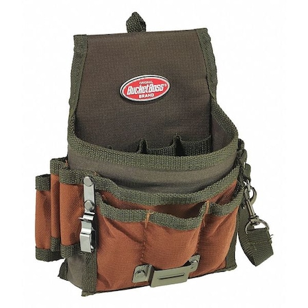 Tool Pouch, Tool Pouch, Green, Polyester, 9 Pockets MPN:54140