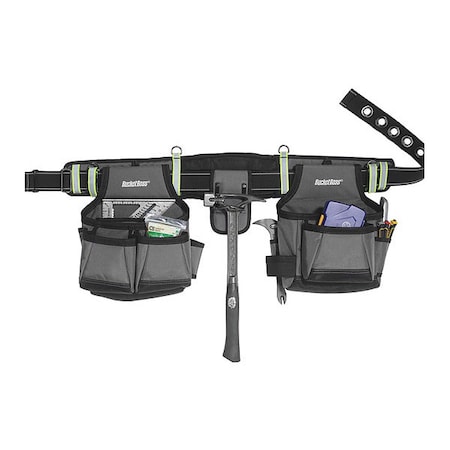 HV Contractor's Rig, 1680 Heavy Duty Poly Fabric, 29 Pockets MPN:55105-HV