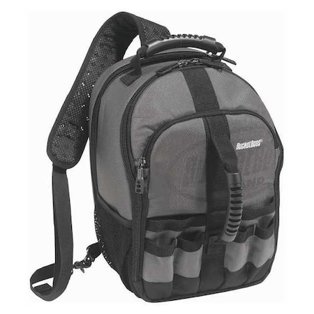 Sling Pack Tool Bag, 1680 Heavy Duty Poly Fabric, 24 Pockets MPN:65160