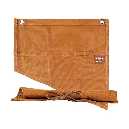 Tool Pouch, Wrench Roll, Brown, Canvas, 11 Pockets MPN:70003