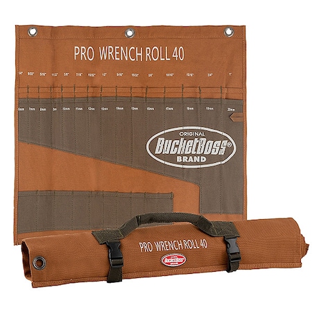 Wrench Roll, Brown, Canvas, Tie Strap MPN:70040