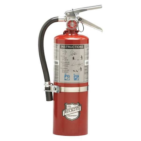 Fire Extinguisher, 5.5 lb Capacity, Class BC, UL Rating40B:C, Sodium Bicarbonate MPN:13514
