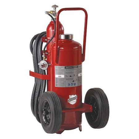 Wheeled Fire Extinguisher, 125 lb Capacity, Class ABC, UL Rating30A:240B:C, Monoammonium Phosphate MPN:31120