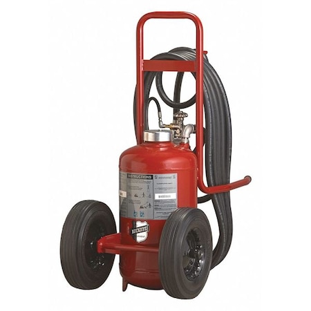 Wheeled Fire Extinguisher, 125 lb Capacity, Class BC, UL Rating320B:C, Potassium Bicarbonate MPN:31310