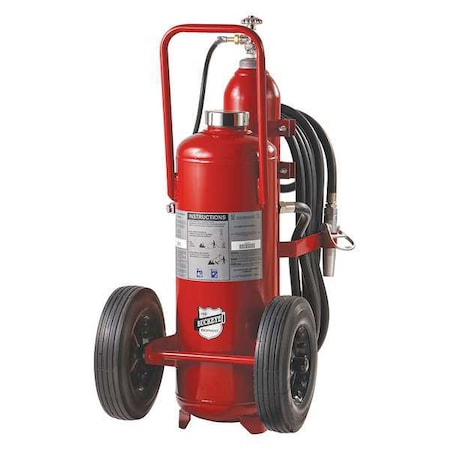 Wheeled Fire Extinguisher, 125 lb Capacity, Class BC, UL Rating320B:C, Potassium Bicarbonate MPN:31320