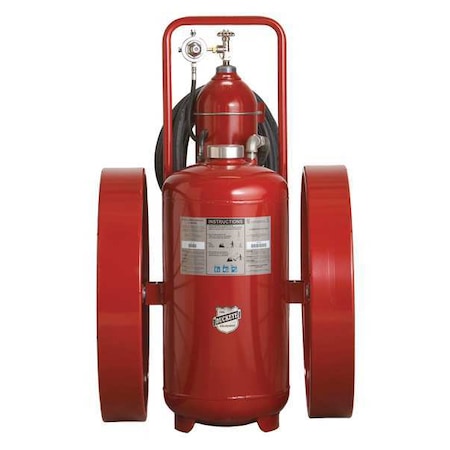 Wheeled Fire Extinguisher, 300 lb Capacity, Class ABC, UL Rating30A:320B:C, Monoammonium Phosphate MPN:32120