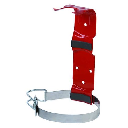 Fire Extinguisher Bracket, Strap Bracket, Steel, For Tank Weight 5 lb MPN:700270