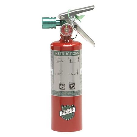 Fire Extinguisher, 2.5 lb Capacity, Class BC, UL Rating2B:C, HCFC 8 to 10 sec, Discharge Time: MPN:70258