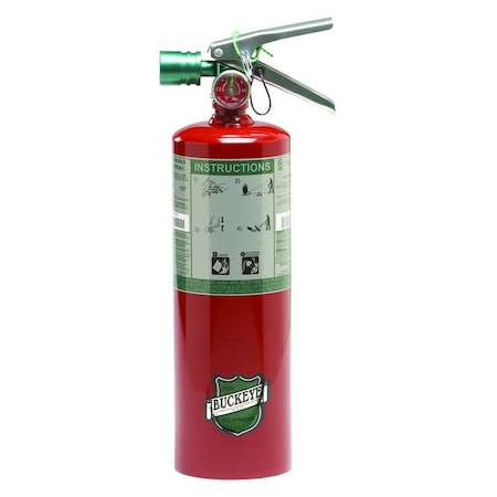 Fire Extinguisher, 5 lb Capacity, Class BC, UL Rating5B:C, HCFC 8 to 10 sec, Discharge Time: MPN:70510