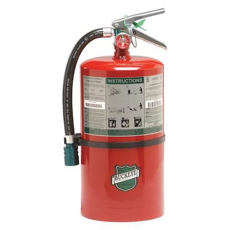 Fire Extinguisher, 15.5 lb Capacity, Class ABC, UL Rating2A:10B:C, HCFC MPN:71550