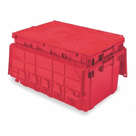 Attached Lid Container, 16.83 gal Volume Cap., 27 in L, 17 in W, 12 1/2 in H, Plastic, Red MPN:AR2717120202000