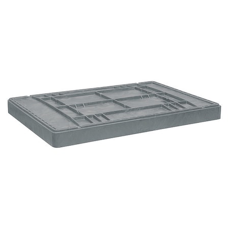 Bulk Container Lid 42 1/2 in L, 29 3/4 in W, 29 45/64 in H, Plastic, Gray MPN:TL4229040051000