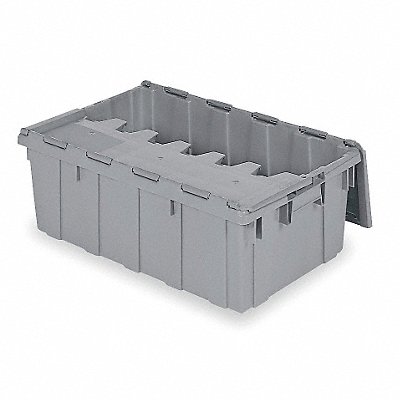 Attached Lid Ctr Gray Solid Ind Grd Poly MPN:39160