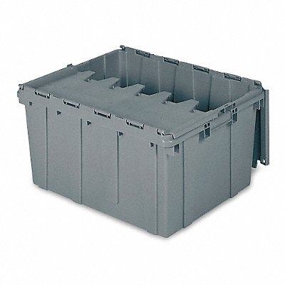 Attached Lid Ctr Gray Solid Ind Grd Poly MPN:39175
