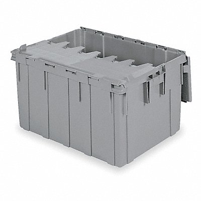 Attached Lid Ctr Gray Solid Ind Grd Poly MPN:39280