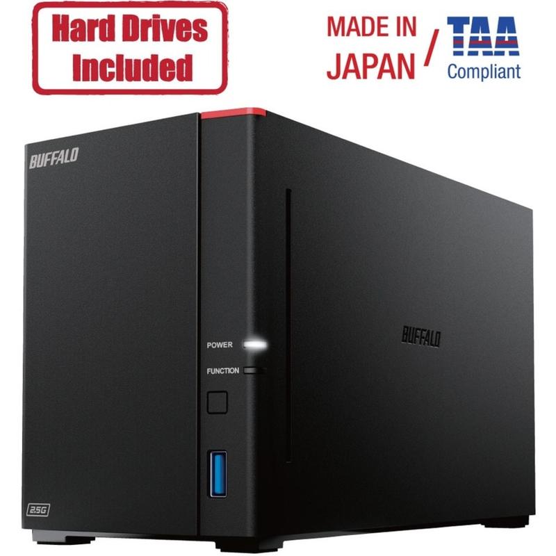 Buffalo LinkStation 720D 4TB Hard Drives Included (2 x 2TB, 2 Bay) - -  1.30 GHz - 2 x HDD Supported - 2 x HDD Installed - 4 TB Installed HDD Capacity - 2 GB RAM - Serial ATA/600 Controller - RAID Supported 0, 1, JBOD - 2 x Total Bays MPN:LS720D0402