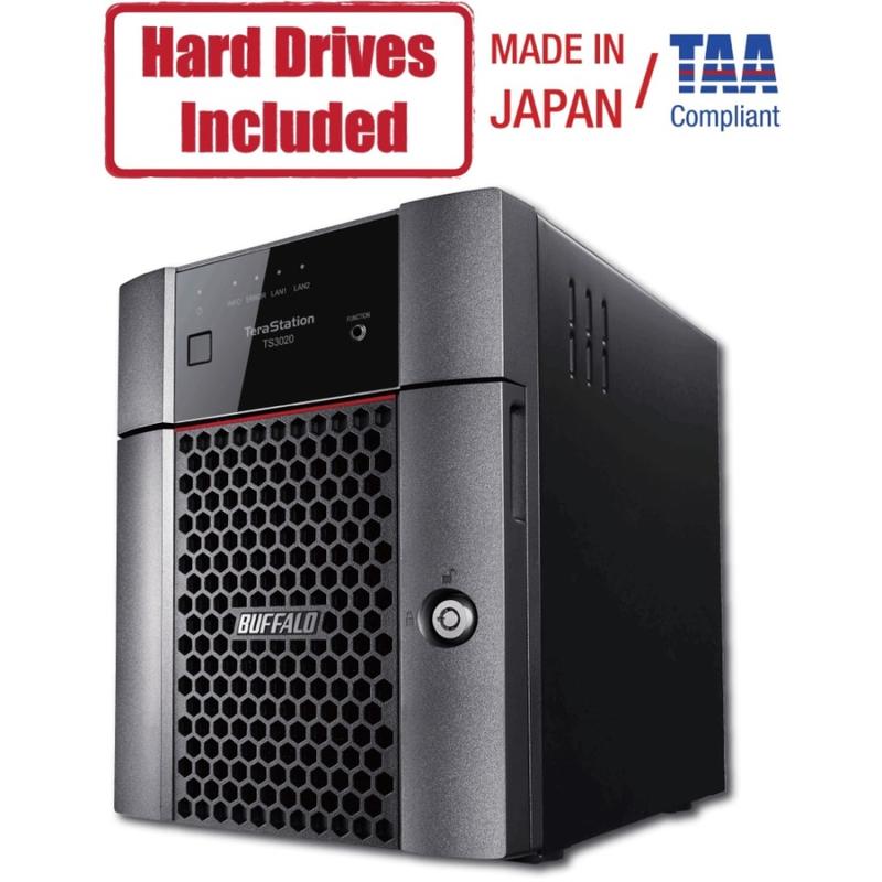 Buffalo TeraStation 3420DN Desktop 16 TB NAS Hard Drives Included - Annapurna Labs Alpine AL-214 1.40 GHz - 4 x HDD Supported - 4 x HDD Installed - 16 TB Installed HDD Capacity - 1 GB RAM DDR3 SDRAM - Serial ATA/600 Controller MPN:TS3420DN1604