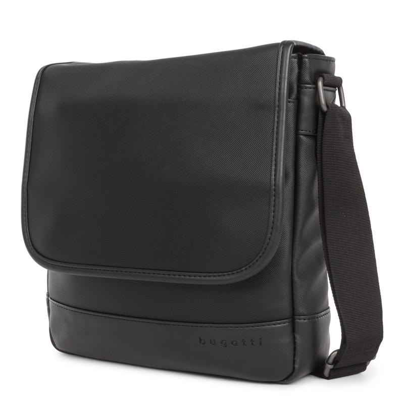 Bugatti Gin & Twill Textured Vegan Leather Backpack With Tablet Compartment, Black MPN:MSG2019BU-BLACK
