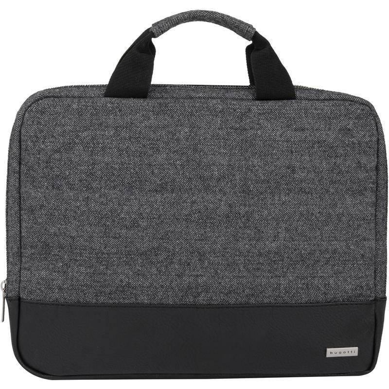 Bugatti Laptop Sleeve With 15.6in Compartment, Gray/Black MPN:TAC1422-BLACK/GREY