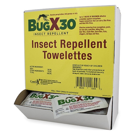 Insect Repellent, DEET 30 per., 50PK MPN:18-750