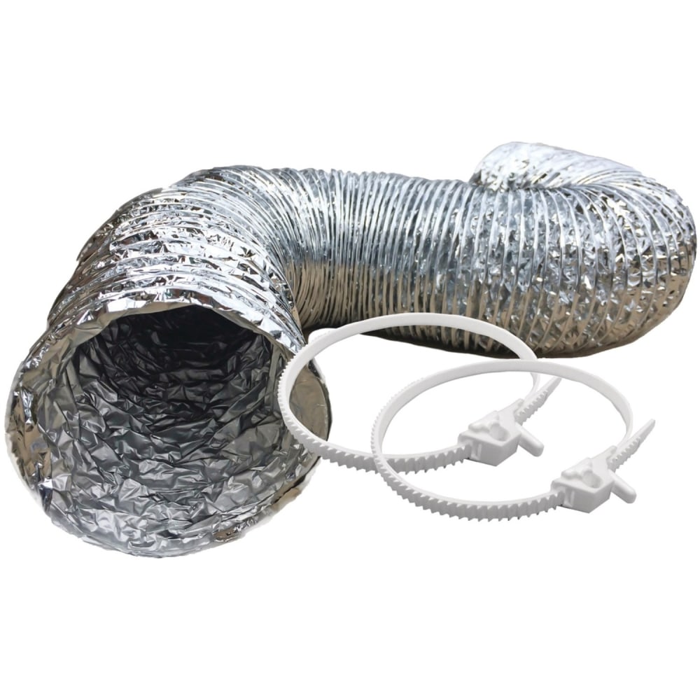 Builders Best 4in x 8-ft. SilverDuct Dryer Transition Duct Kit, 110673 MPN:110673