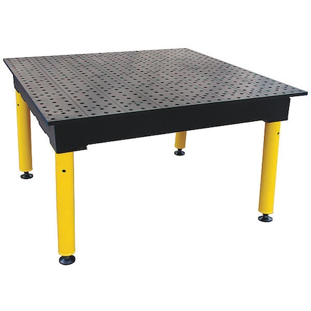 Modular Wldng Table, Hvy Dty Legs, 4x4 ft. MPN:TMQA54848F