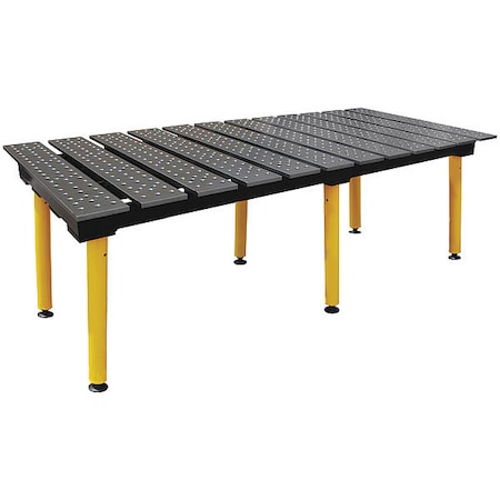 Modular Wldng Table, Hvy Dty Legs, 8x4 ft. MPN:TMQB59446
