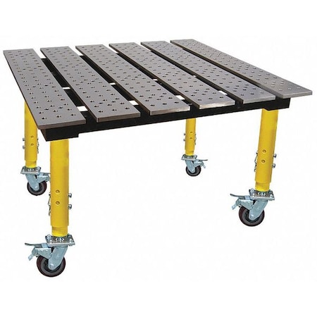 Modular Welding Table, Adj. Legs, 4x3 ft. MPN:TMRC54738