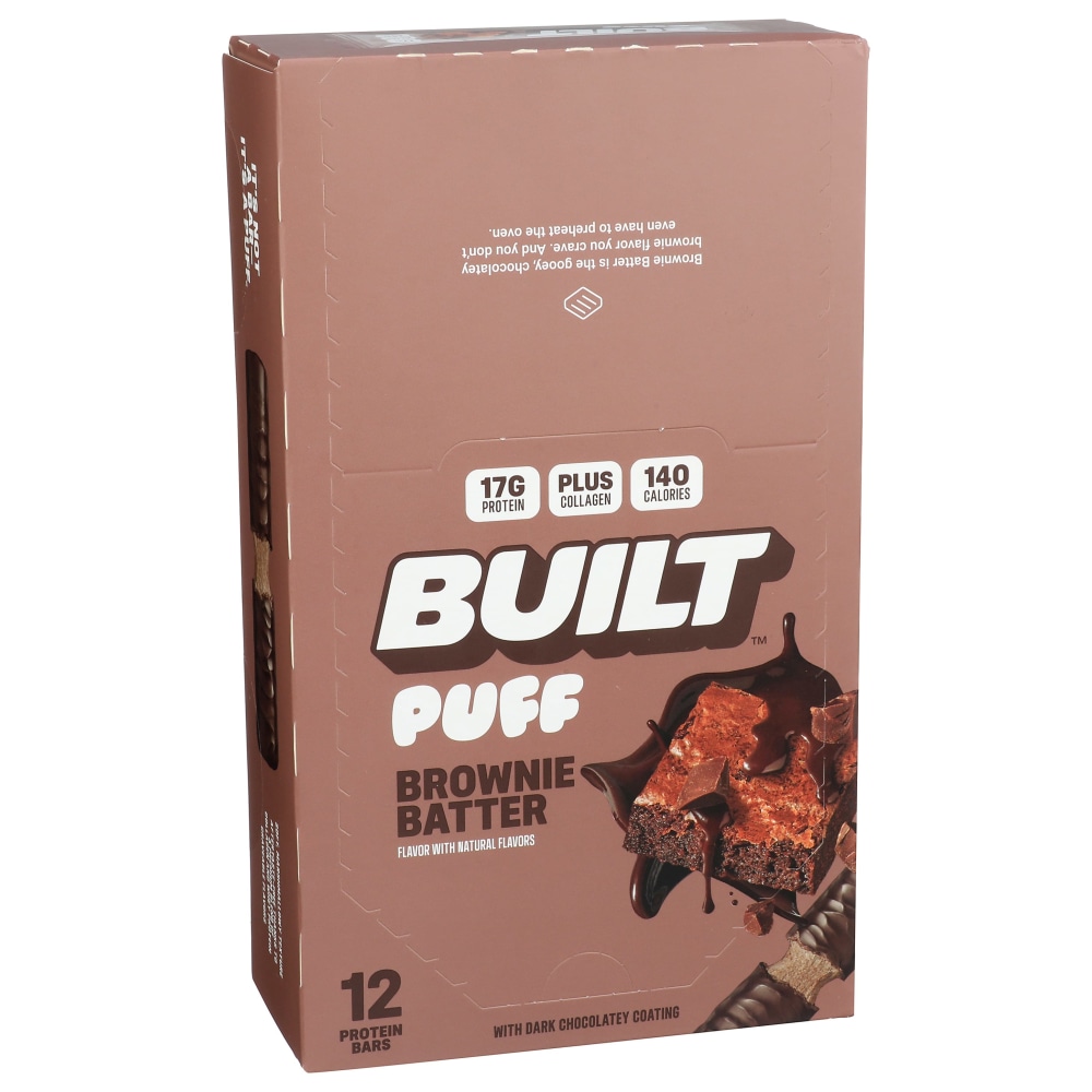 Built Puff Protein Bars, Brownie Batter, 1.41 Oz, Total Qty 12 MPN:BRB0229