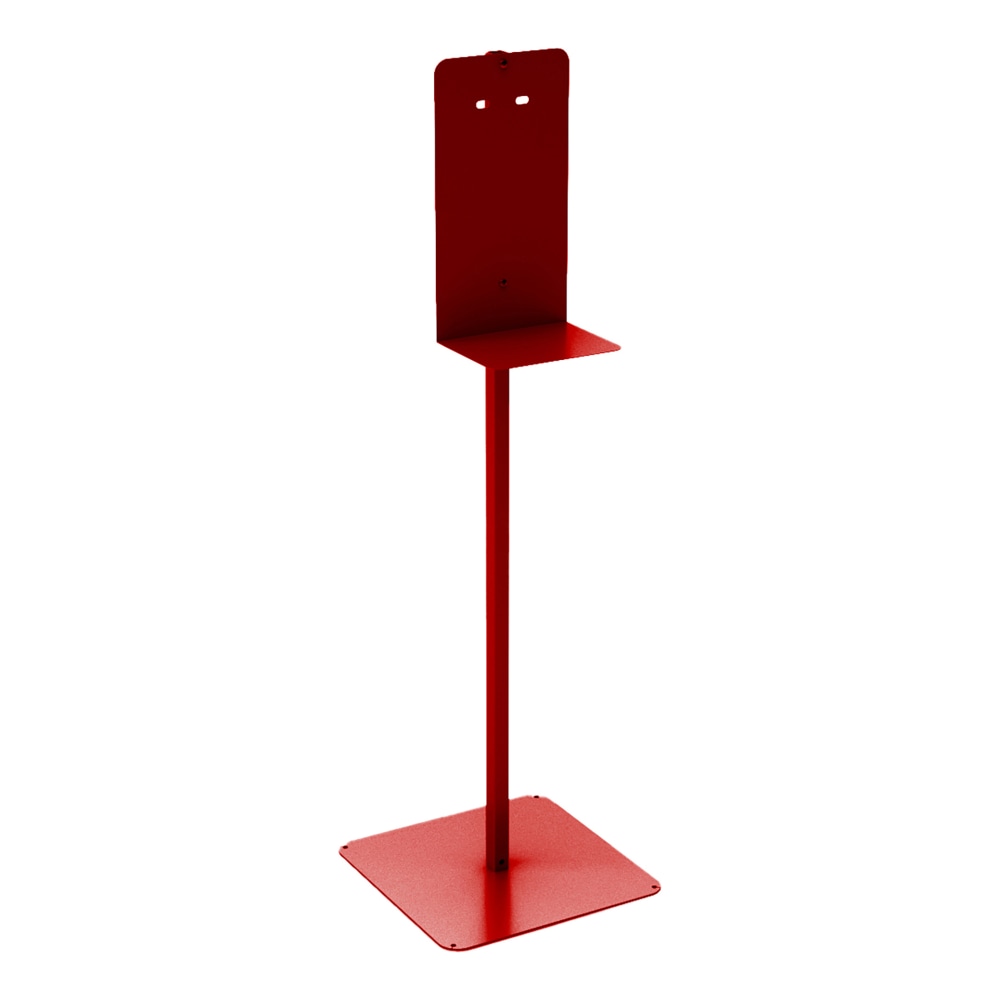 Built Sanitizer Floor Stand, 48in x 14in x 14in, Red MPN:123001-3001