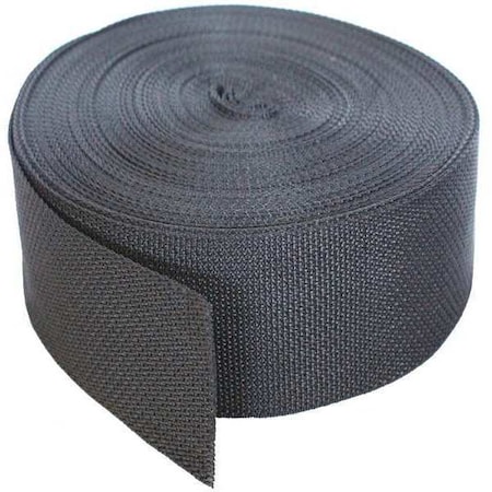 Bulk Webbing, 102 ft. x 2 In., 900 lb., Color: Black MPN:P02102BK