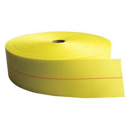 Bulk Webbing, Yellow, 150 ft. L, 4